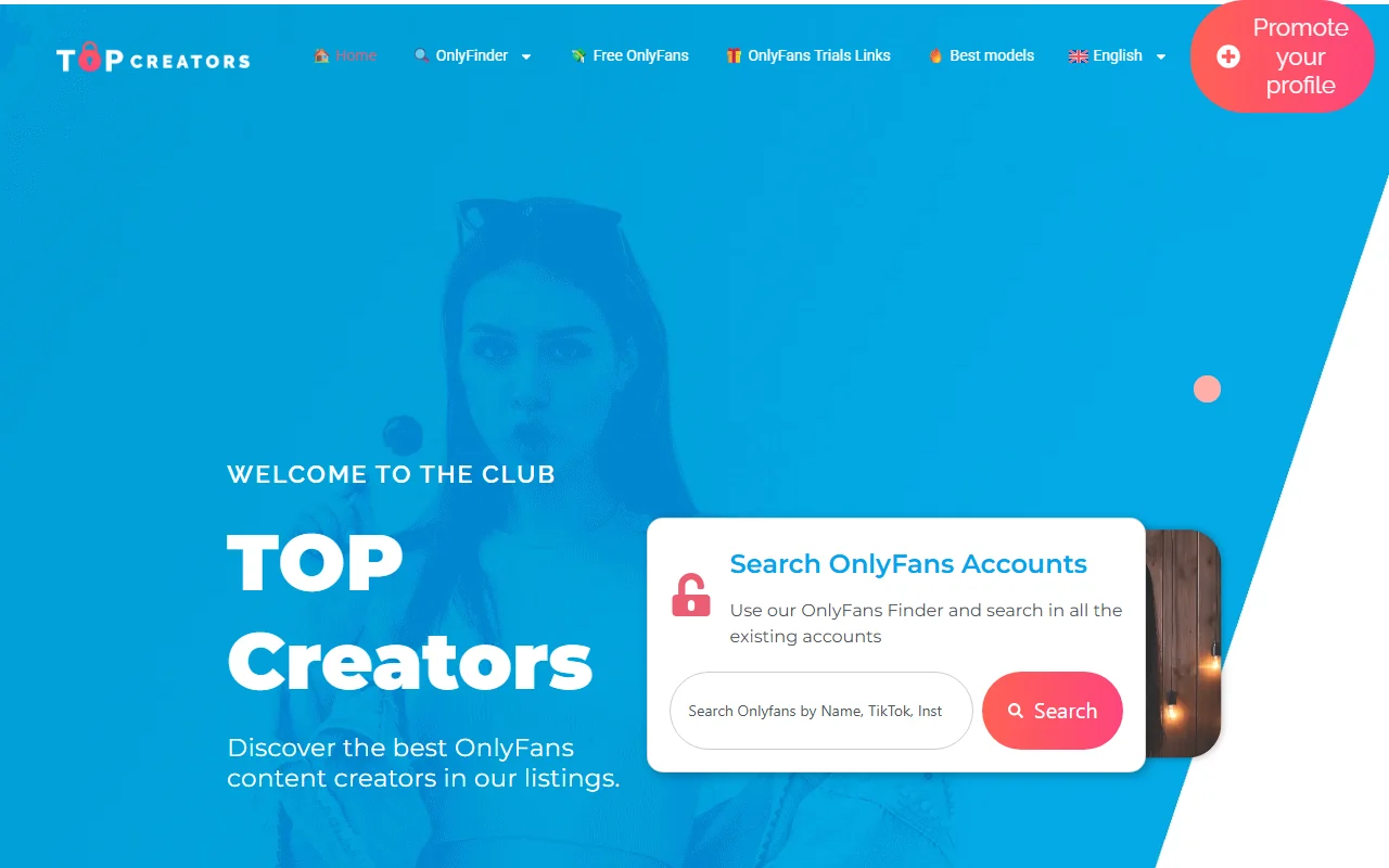 Screenshot: Topcreators Screenshot of Topcreators